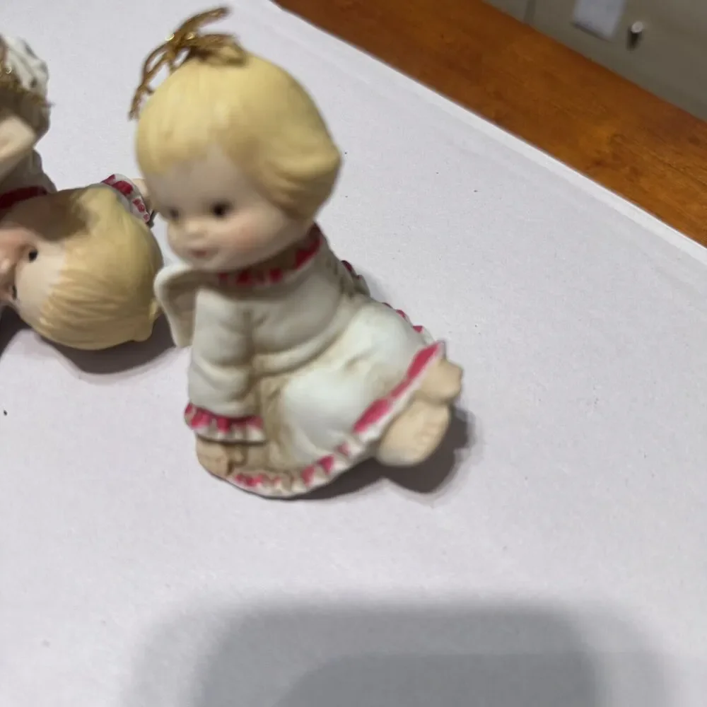 OCI‎ Omnibus Angels lot of 3 porcelain ornaments vintage cherubs cute
